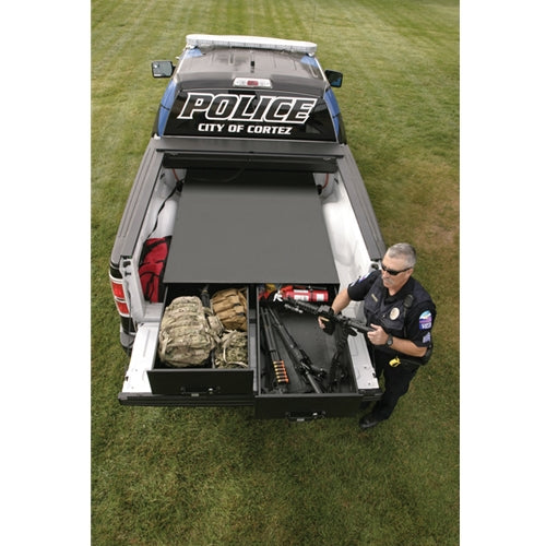 Truck Bed Drawer Universal Standard Bed 6.5 ft. 14 Inch Tall Black Products Tuffy Security-6