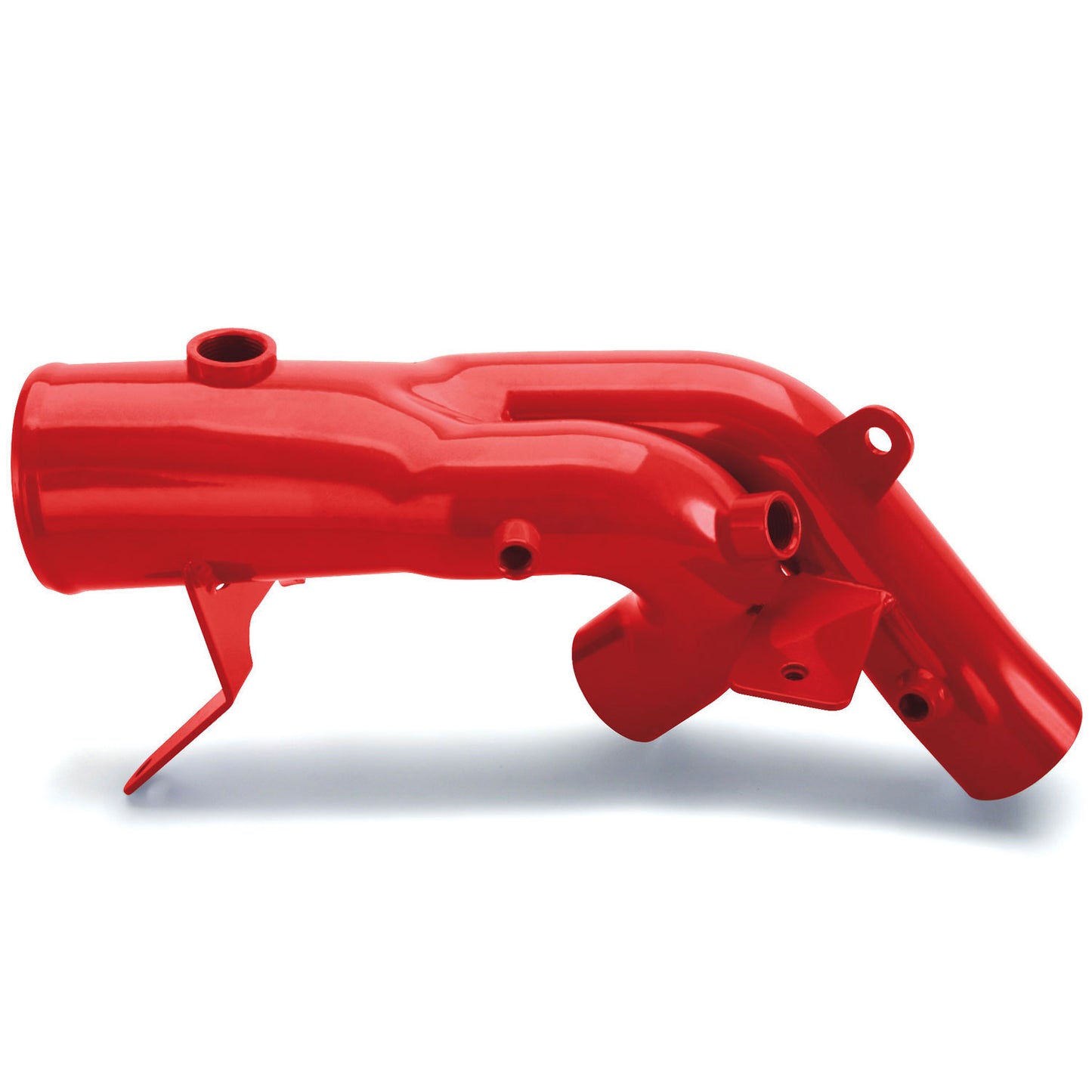 Intercooler Upgrade, Includes Boost Tubes (red powder-coated) for 1999.5 Ford F250/F350 7.3L Stroke Banks Power-1