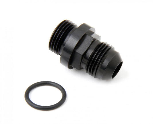 Fuel Inlet Fitting Short -8AN Male Fuel Inlet Fitting (Black ) with -8AN O-Ring Threads for Ultra XP Fuel Bowls Holley