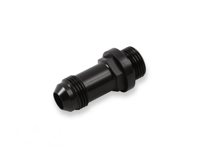 Fuel Inlet Fitting Long -8AN Male Fuel Inlet Fitting (Black ) with -8AN O-Ring Threads for Ultra XP Fuel Bowls Holley-2