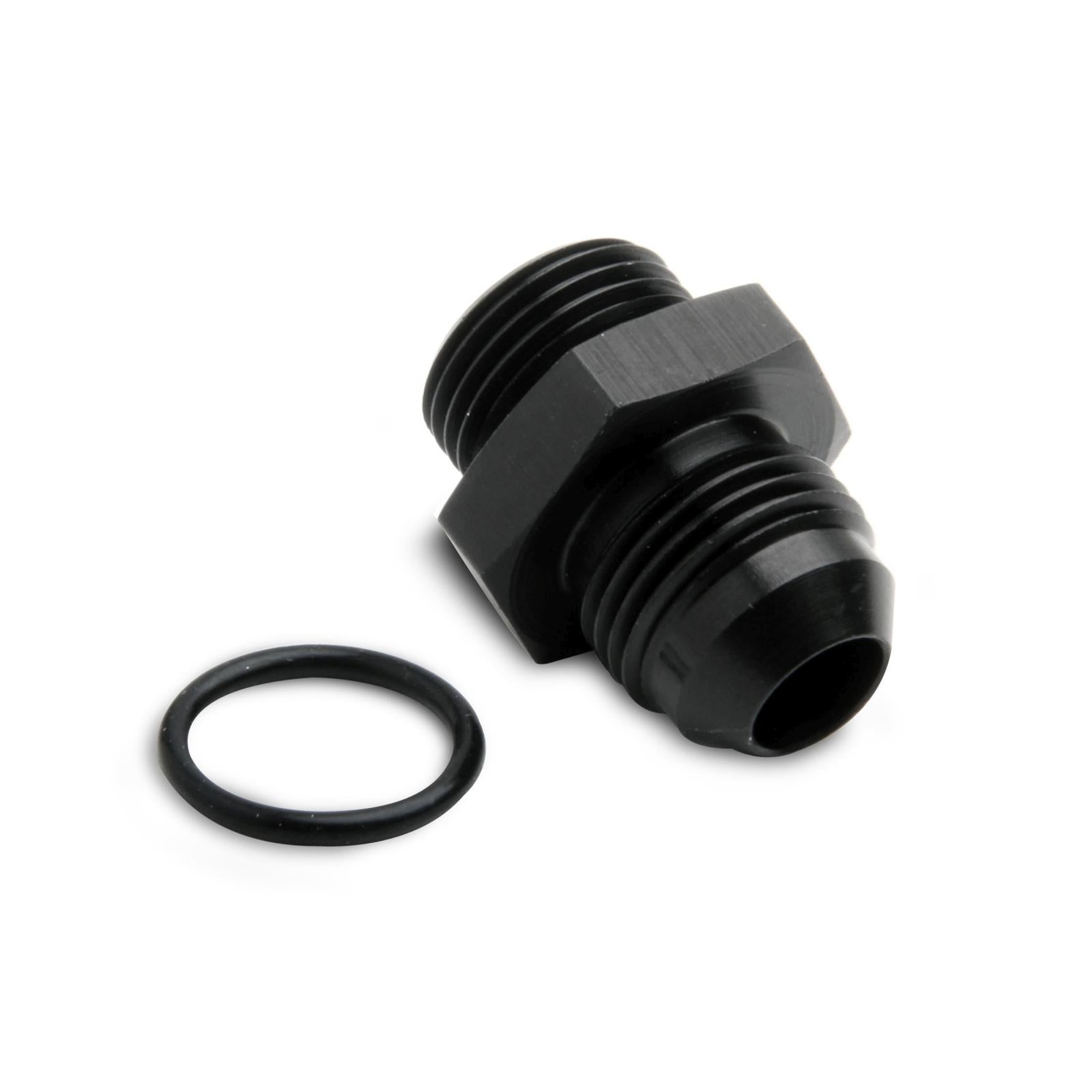 Black -8AN Male to 3/4-16 O-Ring Port Black Anodized Available for Any Plumbing Situation and Many Custom Applications Holley