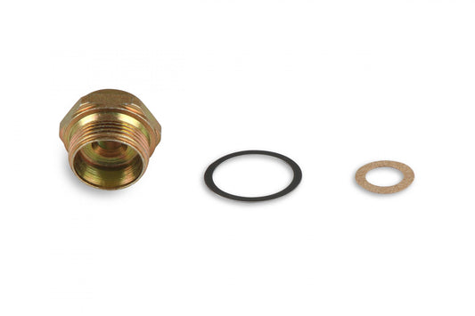 Inverted Flare Fitting 3/8 Tube, Fuel Bowl Thread 7/8-20 (A) X Inlet Thread 5/8-18 (B) Holley