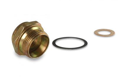 Inverted Flare Fitting 3/8 Tube, Fuel Bowl Thread 7/8-20 (A) X Inlet Thread 5/8-18 (B) Holley-1