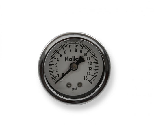 Fuel Pressure Gauge Liquid-Filled Mechanical Holley-1