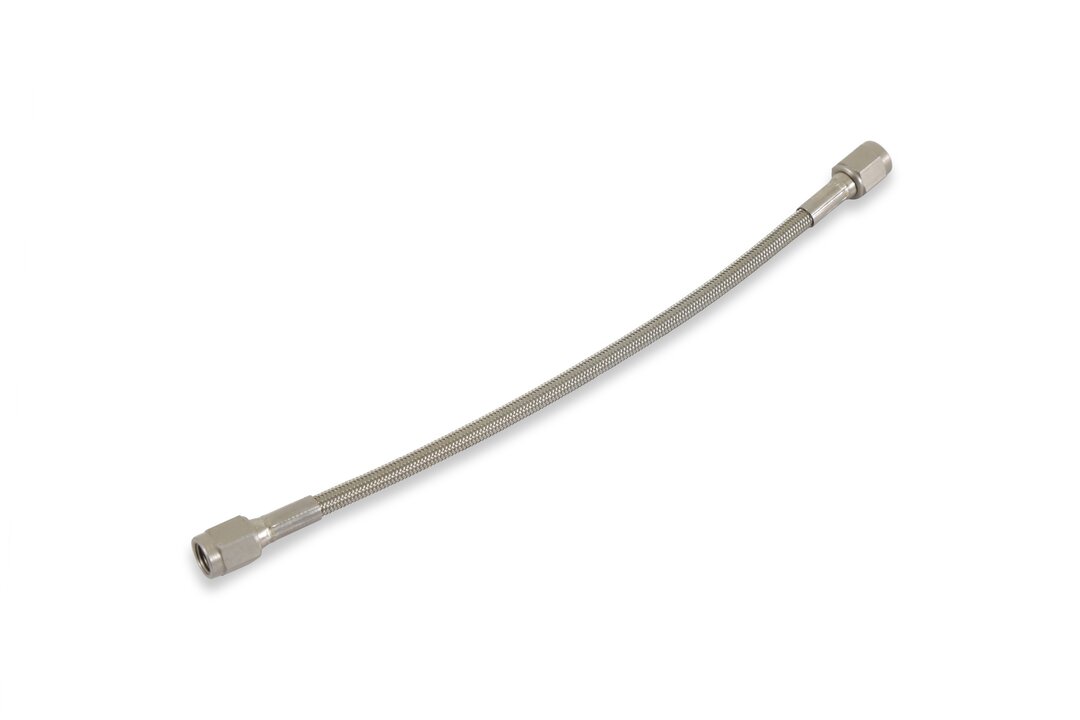 LS Steam Tube Kit W/speed Flex LS Steam Tube Kit with Braided Stainless Speed-Seal Hose, Zinc Plated Steel Hose Ends, and Adjustable Steam Vent Adapters for the Front Outlets on the Engine Holley-2