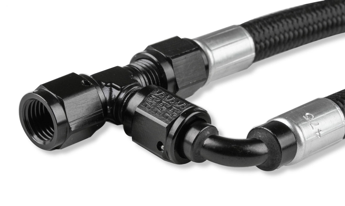LS Steam Tube Kit W/ Black Pro-Lite 350 Hose GM LS Steam Tube Kit W/Black Pro-Lite 350 Hose Fits Most Engines W/ Hi-Ram Intake Manifold & Other Intakes W/ Room Underneath for the Earls Billet Swivel Adapters and an Hose Holley-2