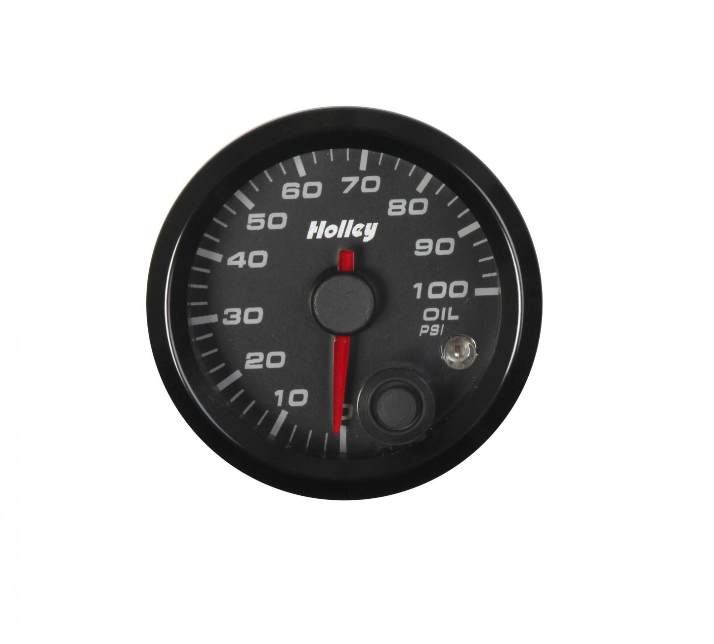 Analog Style Oil Pressure Gauge 2-1/16 Oil Pressure 10-100 PSI-Logo Holley-4