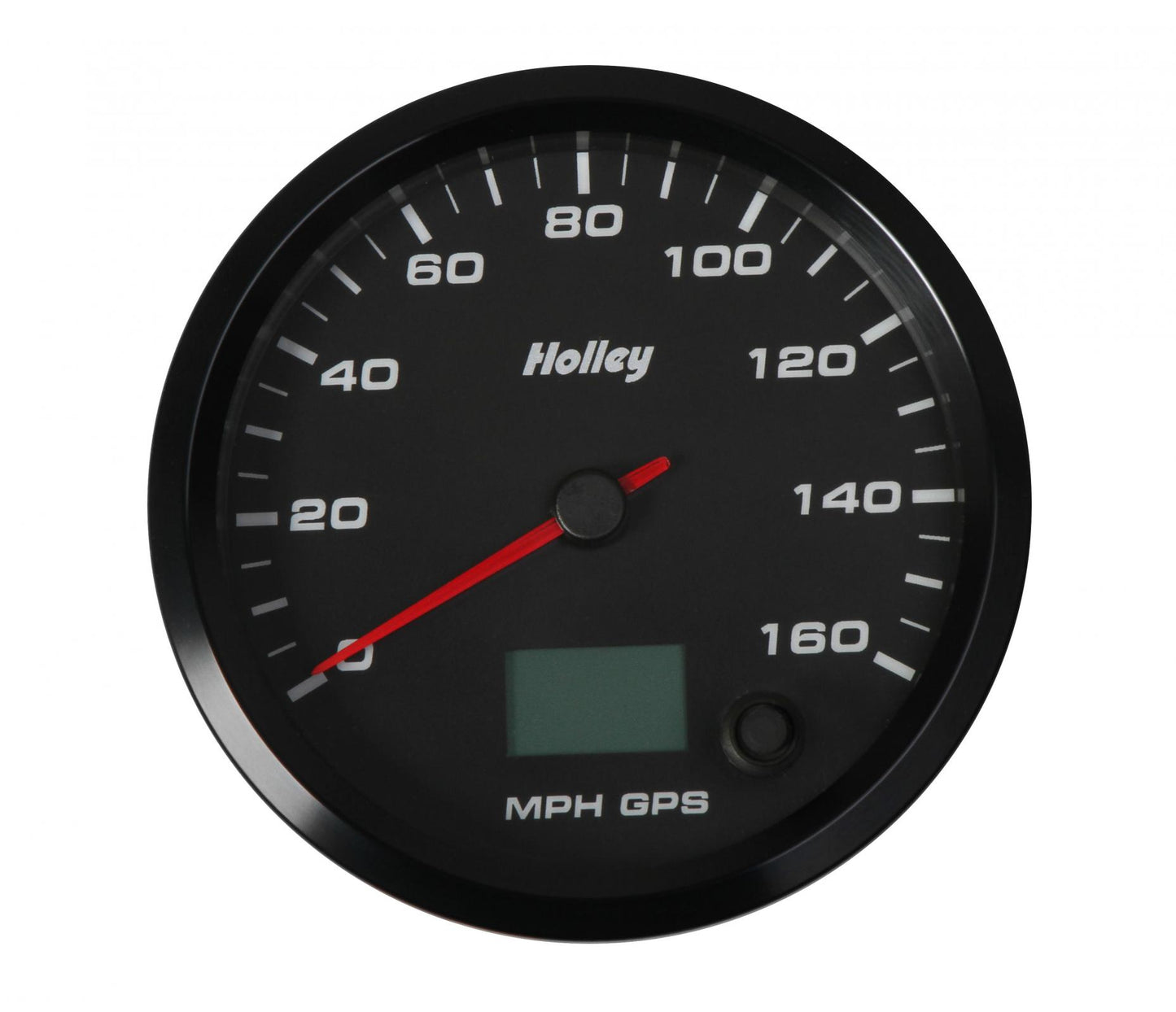 Analog Style Speedometer Black Face, 3-3/8 160 MPH GPS Speedometer (with Odometer) Holley
