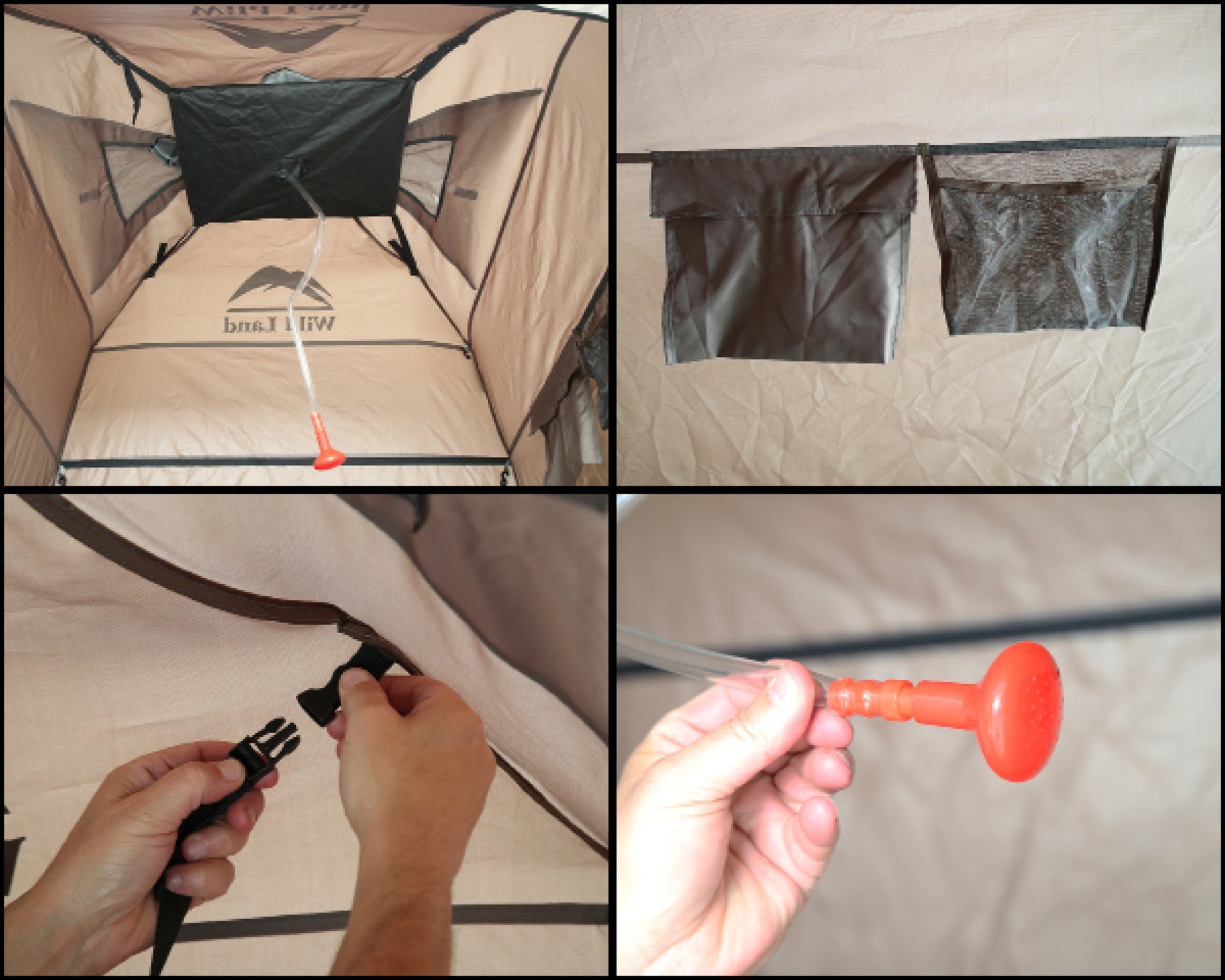 OVS Instant Portable Pop Up Shower Tent With Storage Bag Overland Vehicle Systems-7