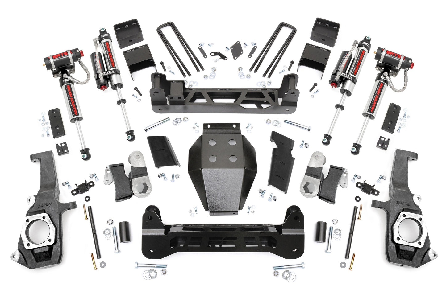 Rough Country 5.0 Inch GM NTD Suspension Lift Kit Vertex (11-19 2500HD/3500HD) Rough Country