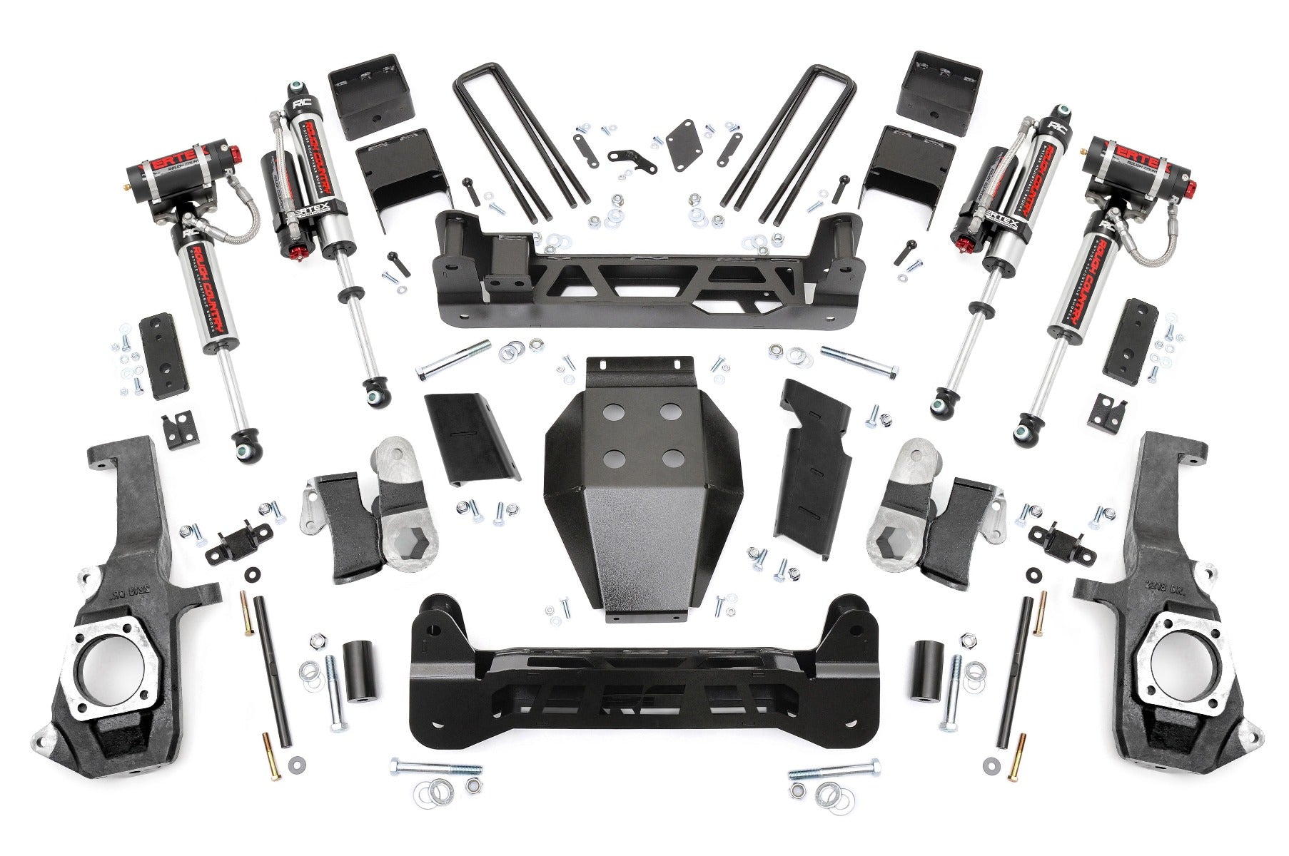 Rough Country 5.0 Inch GM NTD Suspension Lift Kit Vertex (11-19 2500HD/3500HD) Rough Country