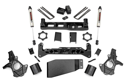 Rough Country 5 Inch Suspension Lift Kit w/V2 Shocks 07-13 Silverado/Sierra 1500 Rough Country