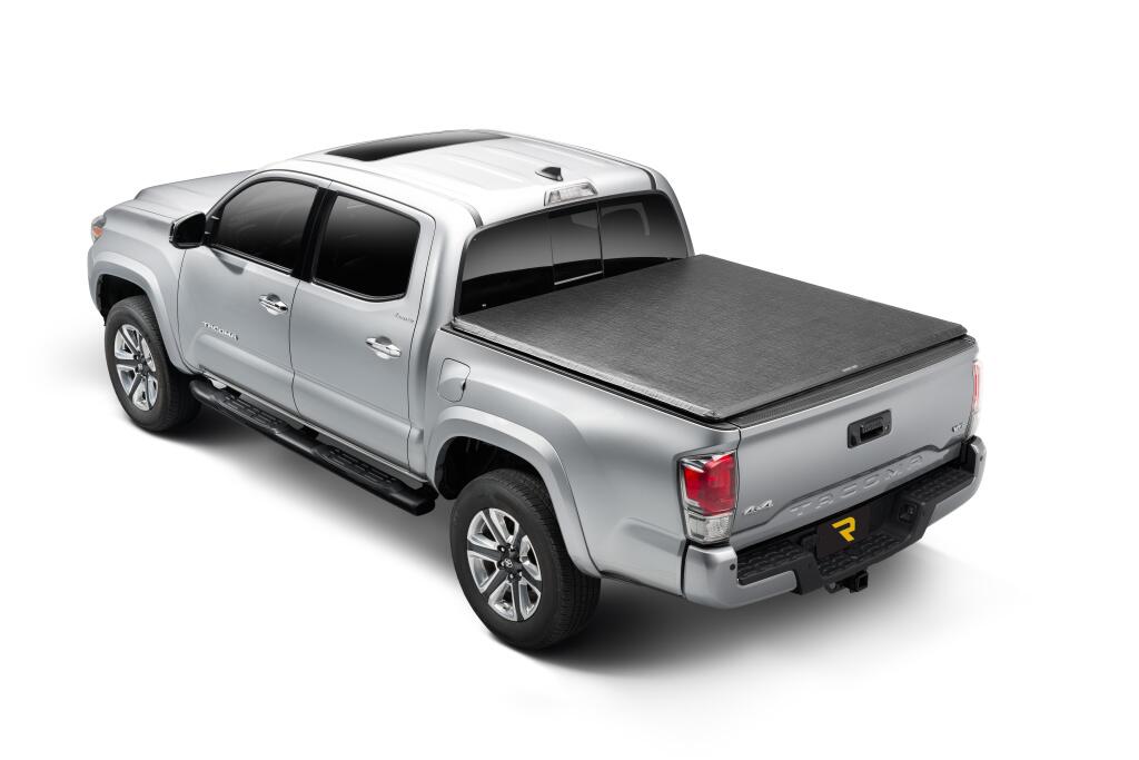 TruXport Tonneau Cover Black Compatible with Cargo Channel System 2007-2013 Toyota Tundra with Track System 5 Foot 6 Inch Bed Truxedo