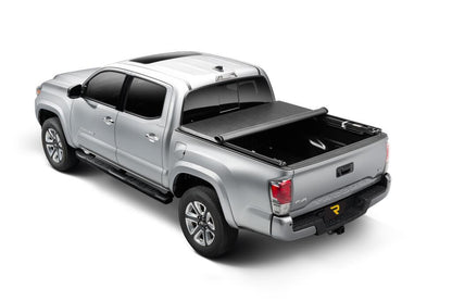 TruXport Tonneau Cover Black Compatible with Cargo Channel System 2007-2013 Toyota Tundra with Track System 5 Foot 6 Inch Bed Truxedo-1