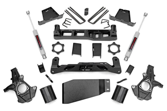 Rough Country 7.5 Inch Suspension Lift Kit Strut Spacer 07-13 Silverado/Sierra 1500 Rough Country