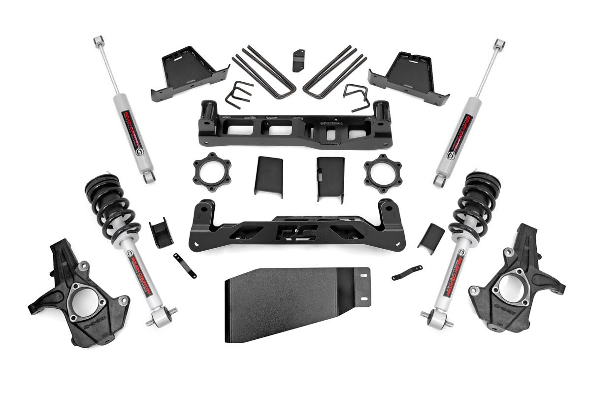 Rough Country 7.5 Inch Suspension Lift Kit Lifted Struts 07-13 Silverado/Sierra 1500 Rough Country