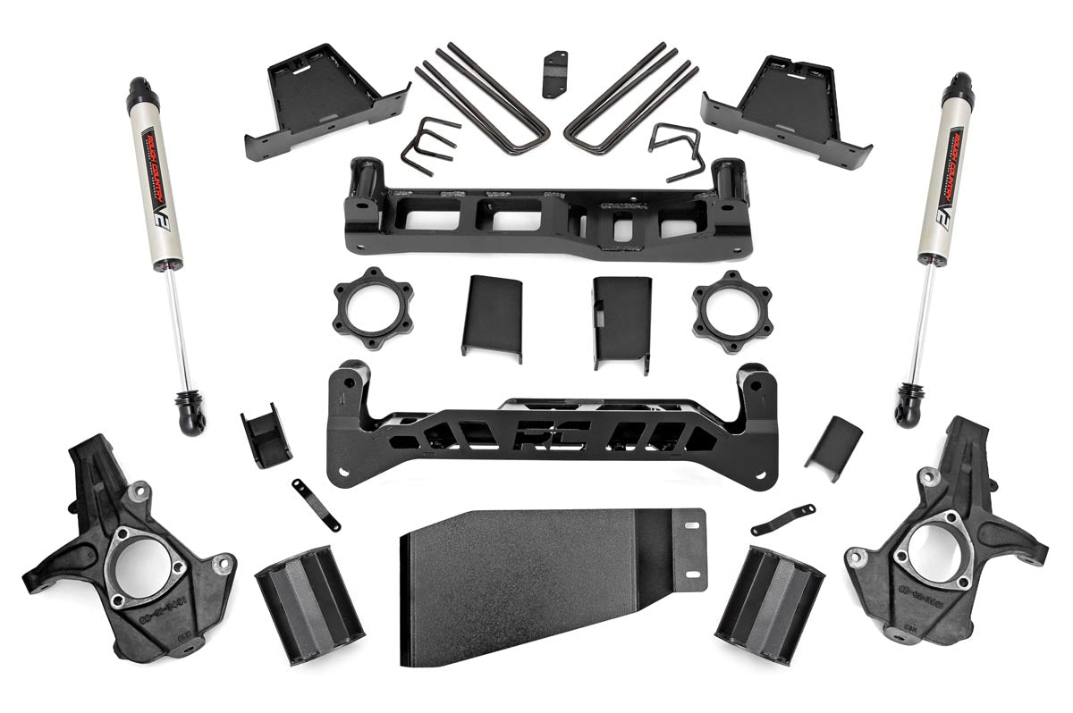 Rough Country 7.5 Inch Suspension Lift Kit Strut Spacer 07-13 Silverado/Sierra 1500 Rough Country