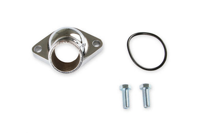 O-Ring Style Chrome Water Neck Fits 1955-1965 Chevrolet V8 Mr Gasket-1