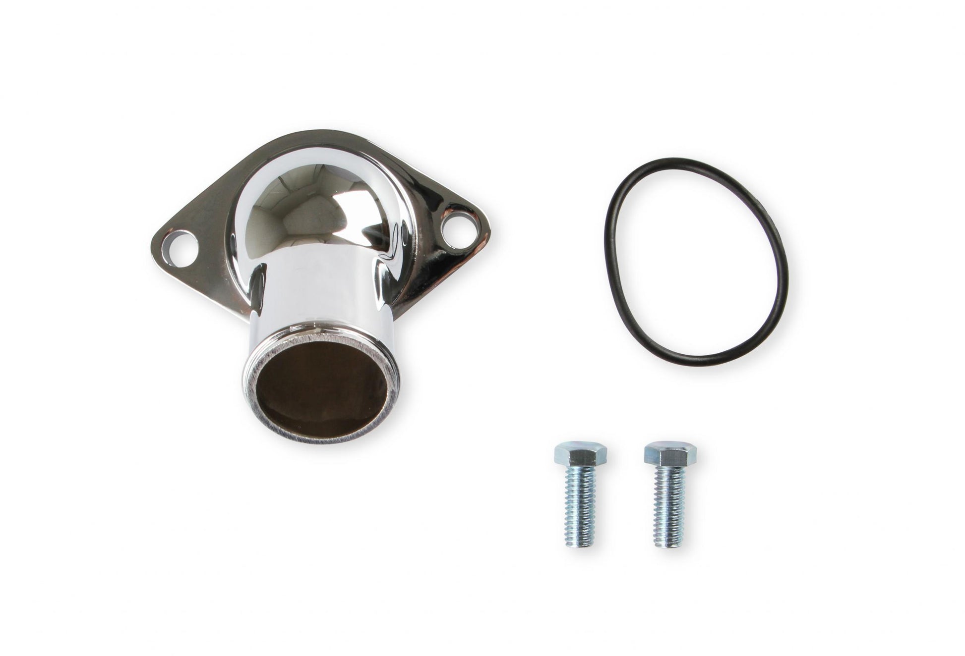 O-Ring Style Chrome Water Neck Fits 1955-1965 Chevrolet V8 Mr Gasket-2
