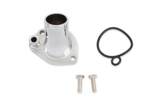 O-Ring Style Chrome Water Neck 45 Degree Fits 1962-1978 Ford 221,260,289,302,351W Mr Gasket-1