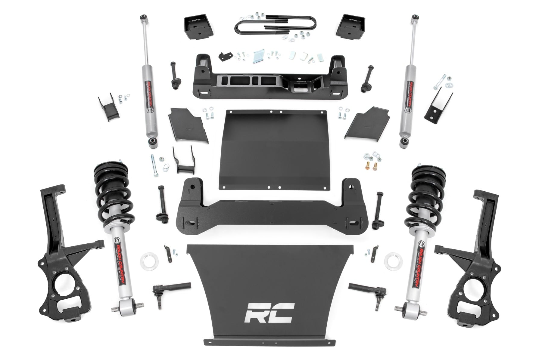 6 Inch Lift Kit Mono Leaf Rear N3 Struts GMC Sierra 1500 2WD/4WD (25-26) Rough Country