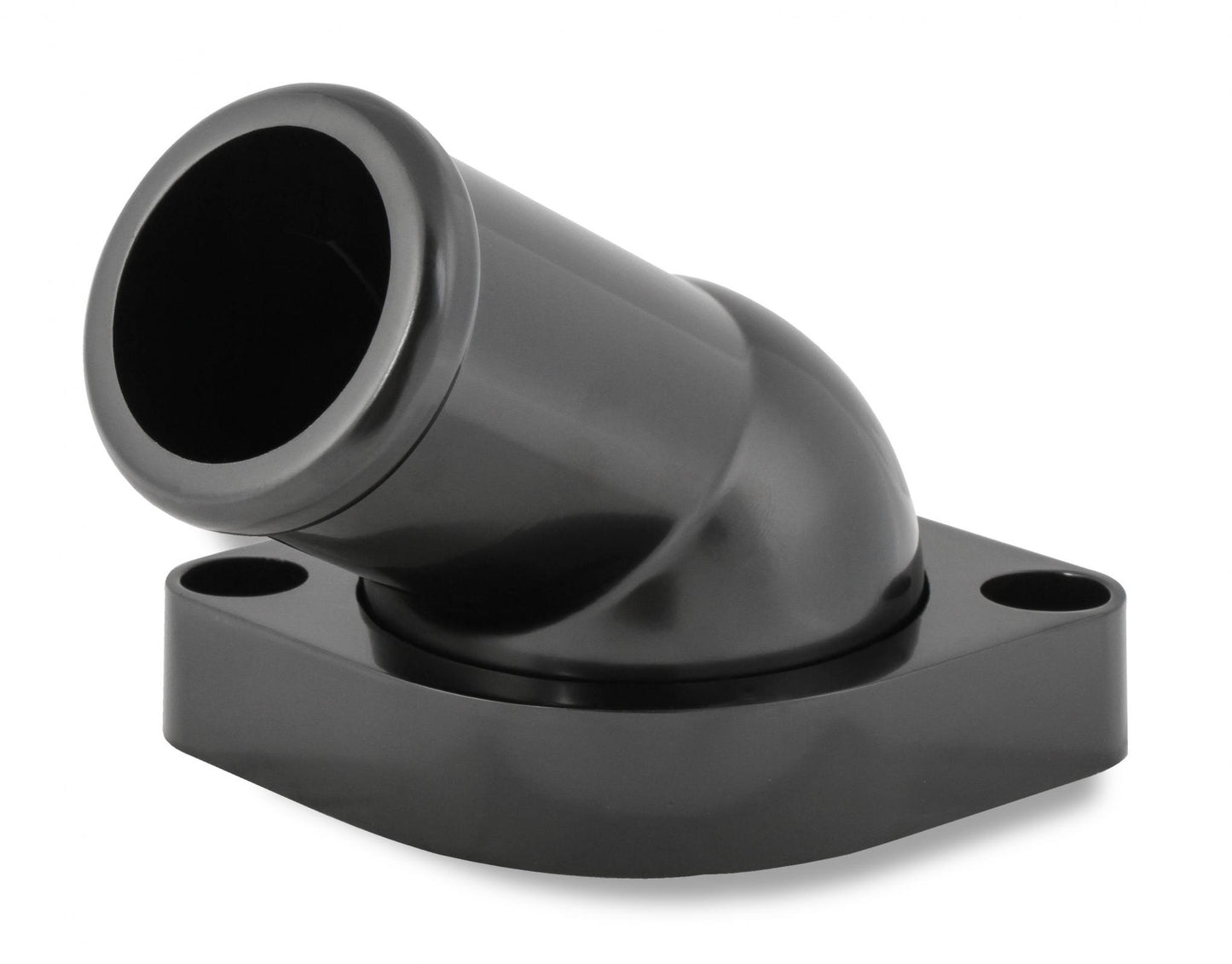 GM LS Water Neck Swivel 30 Degree Angle Black Fits 1997-2020 GM Gen III/IV LS Based Engines Mr Gasket-1