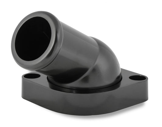 GM LS Water Neck Swivel 30 Degree Angle Black Fits 1997-2020 GM Gen III/IV LS Based Engines Mr Gasket-1