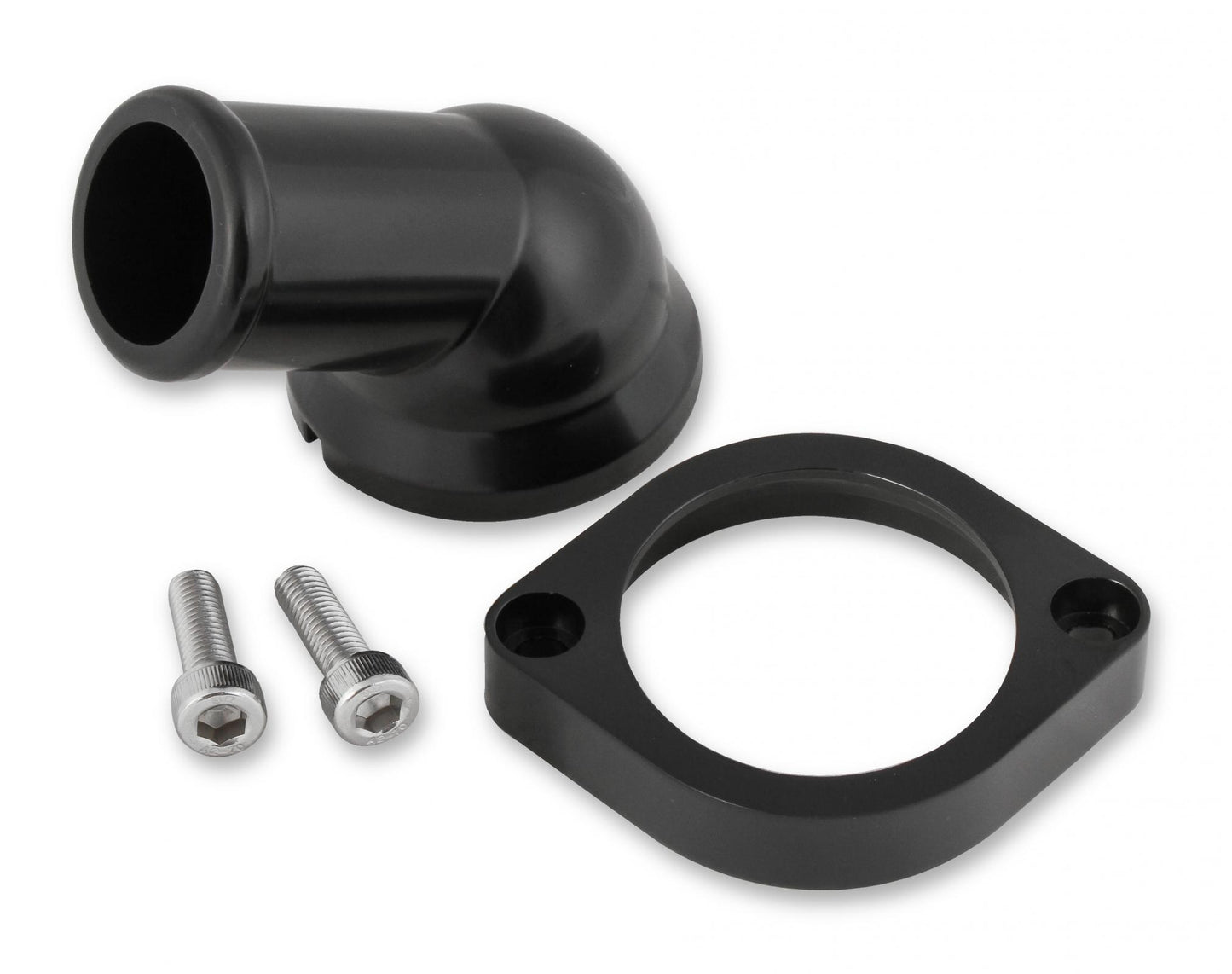 GM LS Water Neck Swivel 30 Degree Angle Black Fits 1997-2020 GM Gen III/IV LS Based Engines Mr Gasket-3