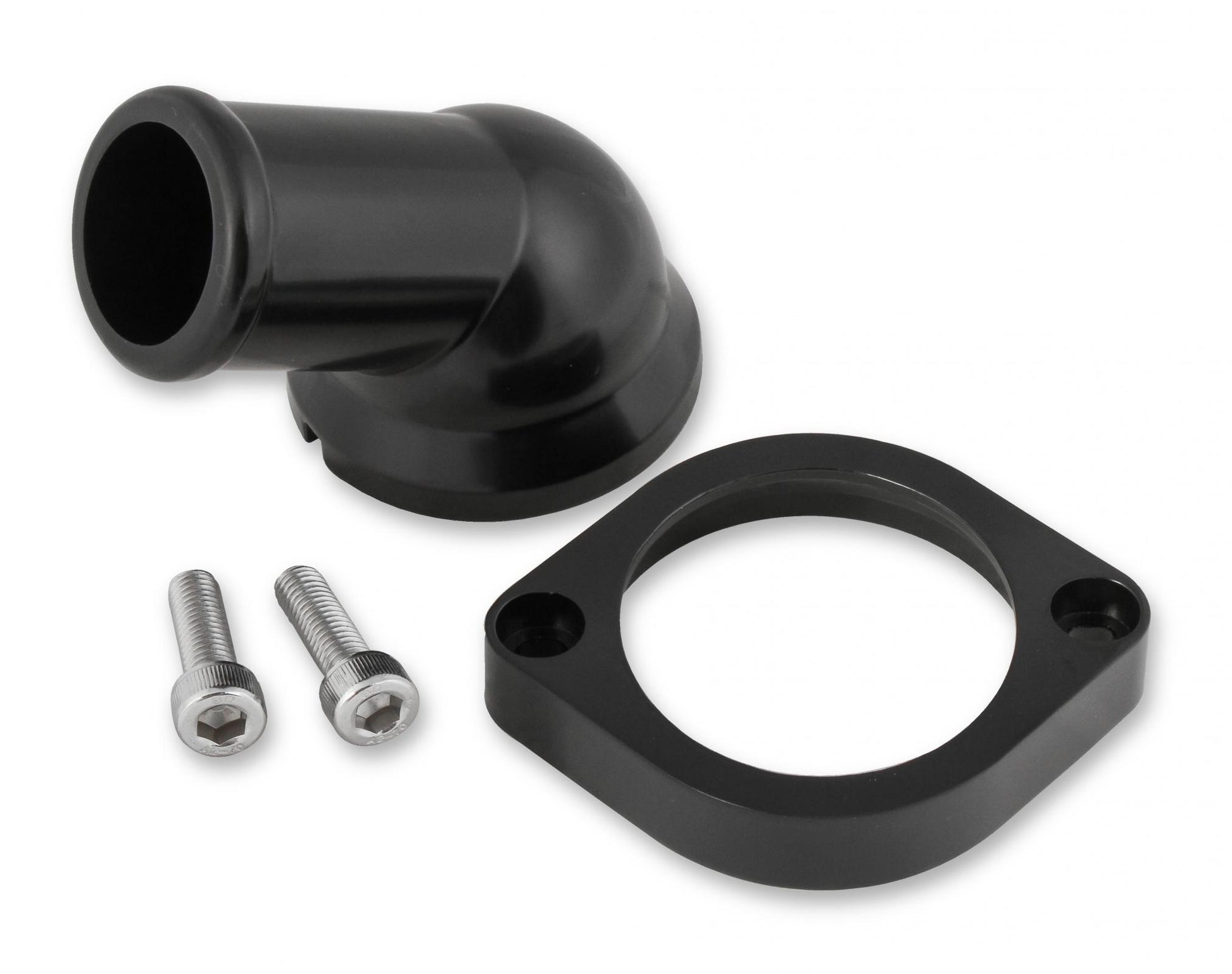 GM LS Water Neck Swivel 30 Degree Angle Black Fits 1997-2020 GM Gen III/IV LS Based Engines Mr Gasket-3