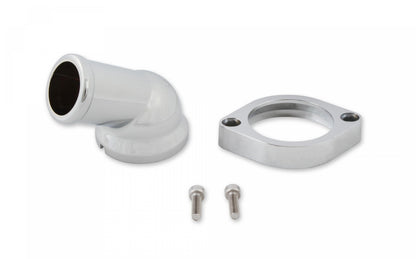 Water Neck Swivel 30 Degree Angle Chrome Fits 1997-2020 GM Gen III/IV LS Engines Mr Gasket-1