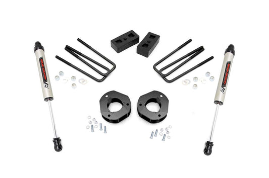 Rough Country 3.5 Inch Suspension Lift Kit w/V2 Shocks 07-13 Silverado/Sierra 1500 2WD Rough Country