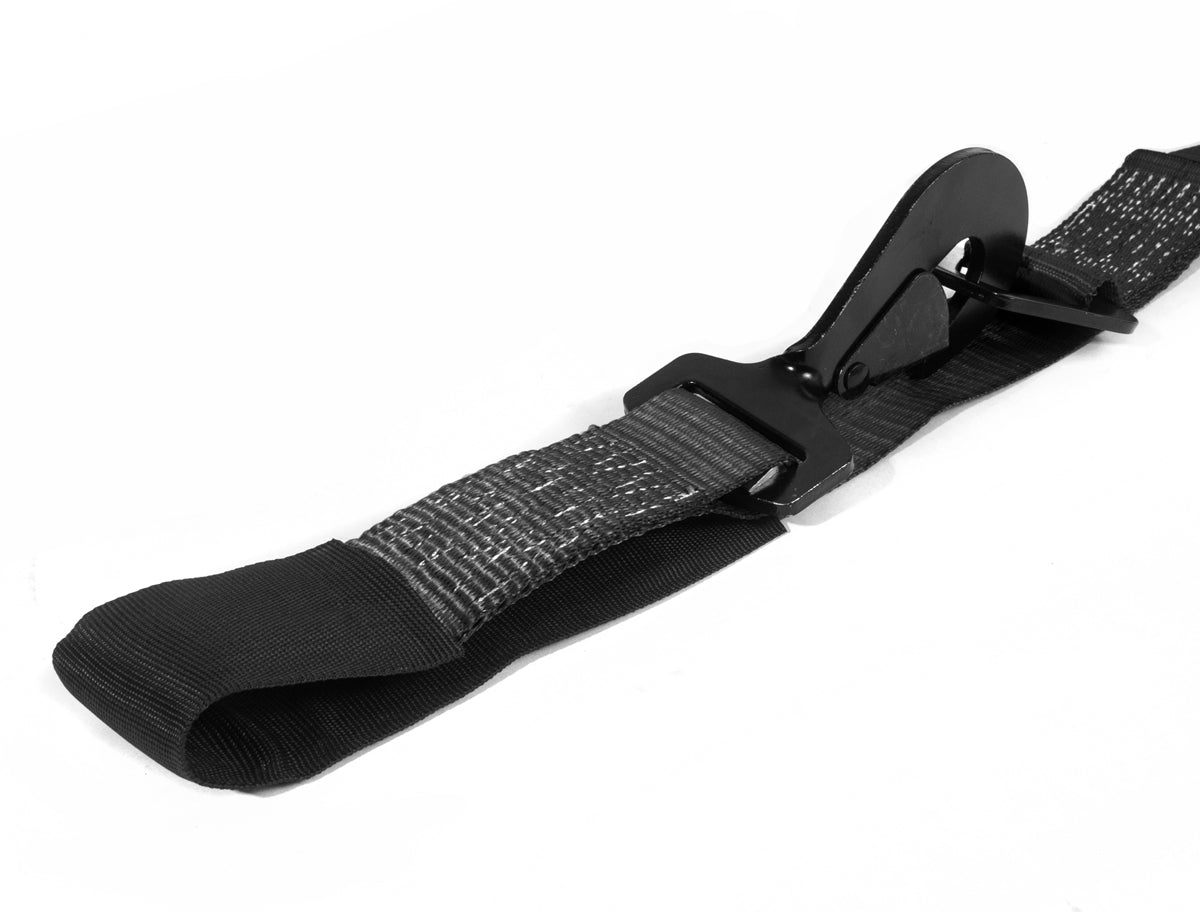 2 Inch x 10' Ratchet Tie Down w/ Twisted Snap Hooks and Axle Strap Combo Black SpeedStrap-3