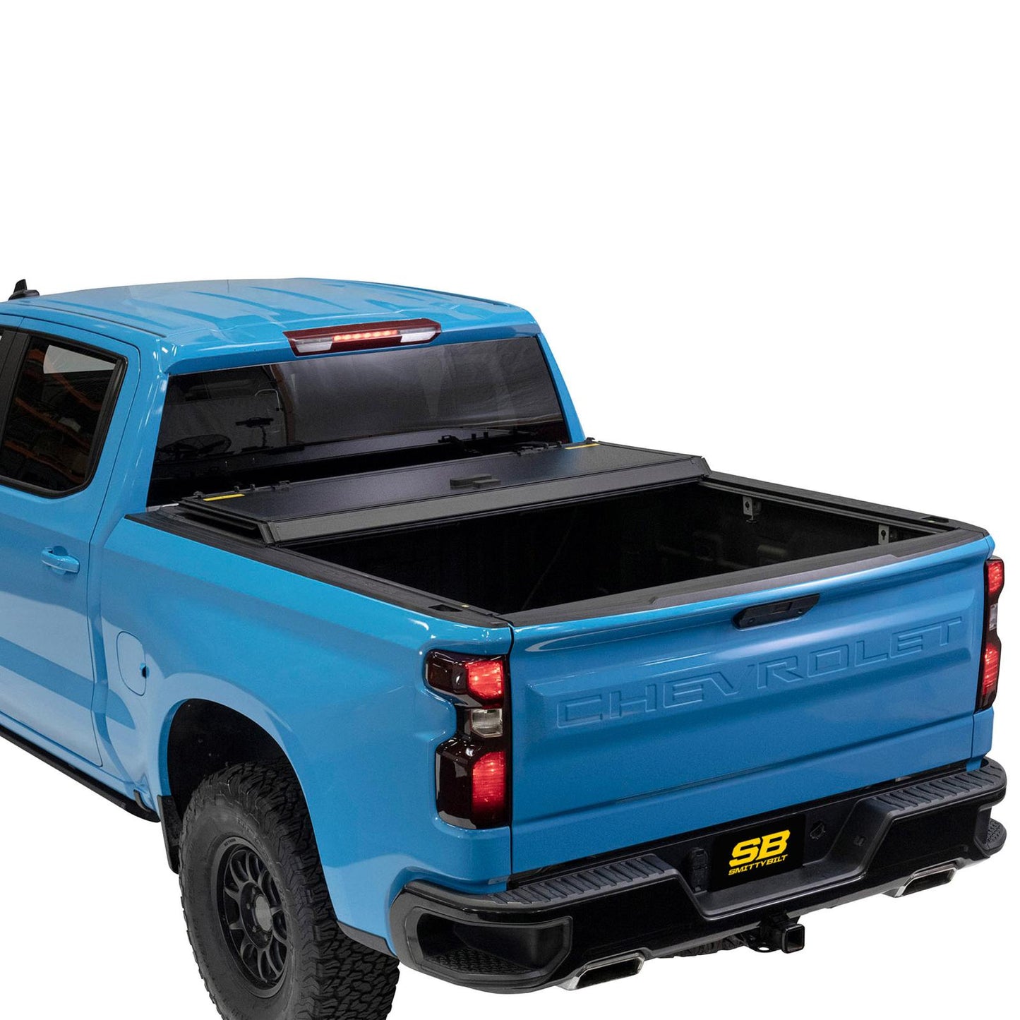 Bed Guard Folding Tonneau Cover 2019-2022 Silverado/Sierra 1500 Smittybilt-2