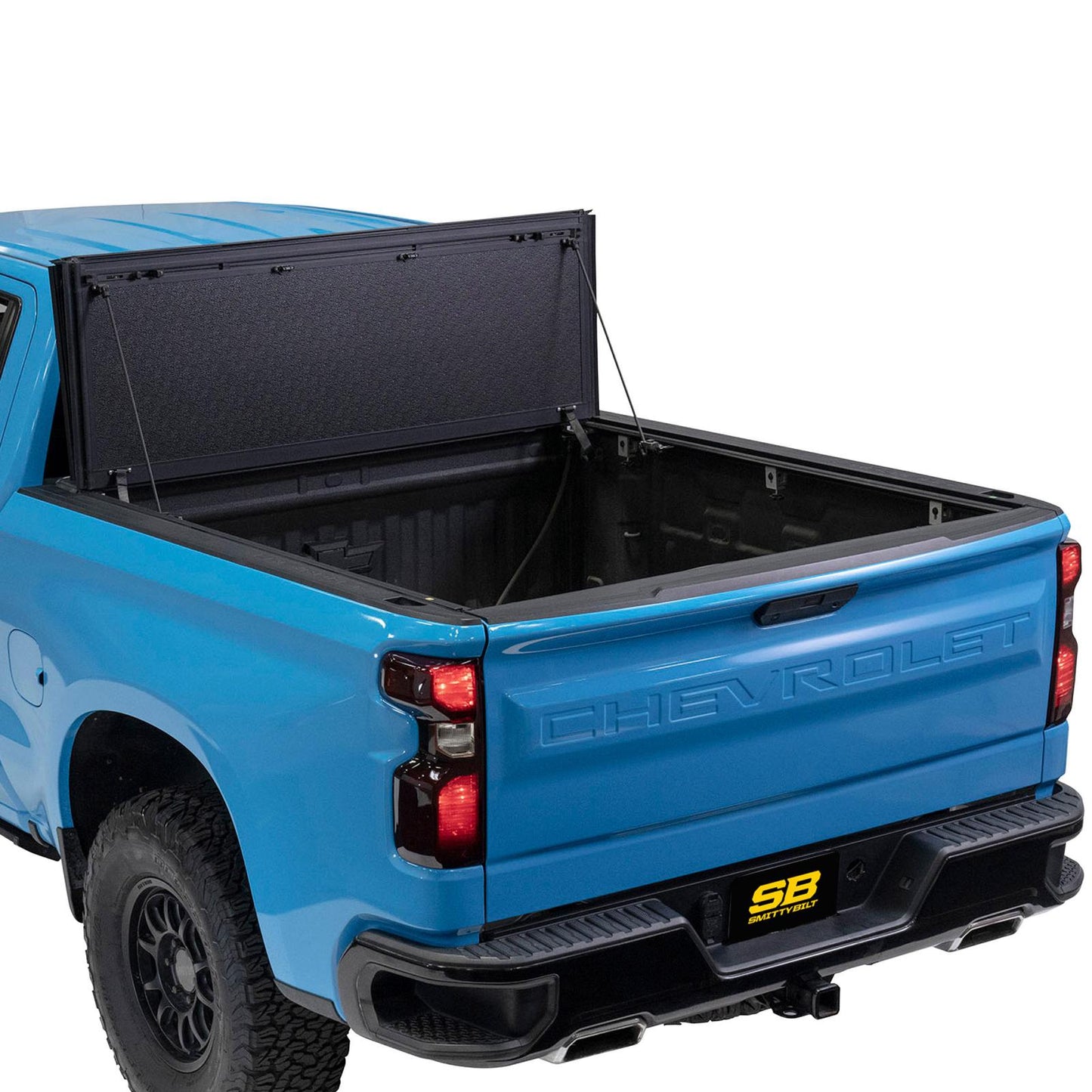 Bed Guard Folding Tonneau Cover 2019-2022 Silverado/Sierra 1500 Smittybilt-3