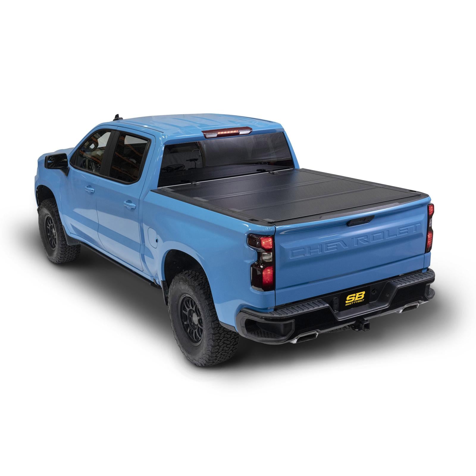 Bed Guard Folding Tonneau Cover 2019-2022 Silverado/Sierra 1500 Smittybilt-4