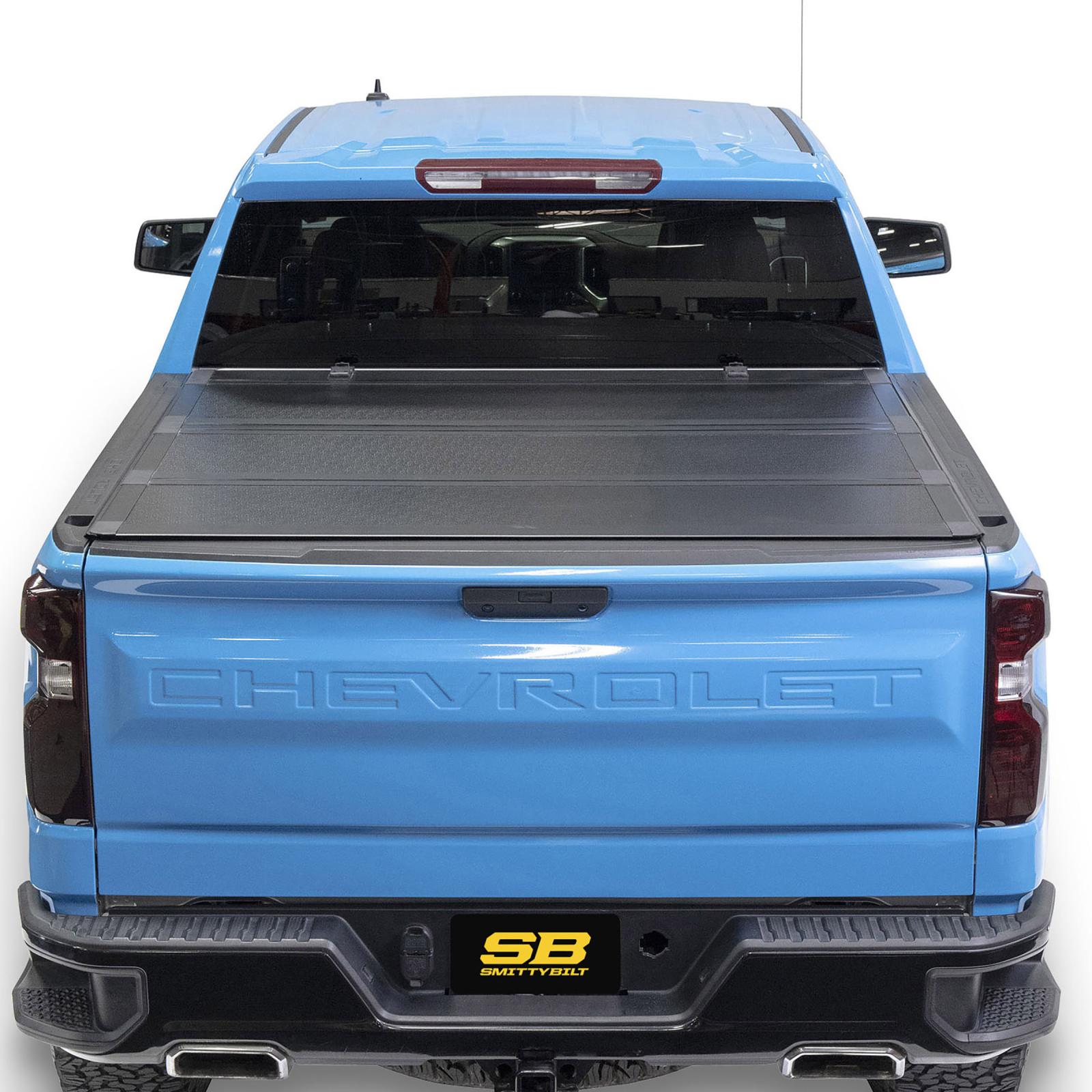 Bed Guard Folding Tonneau Cover 2019-2022 Silverado/Sierra 1500 Smittybilt-9