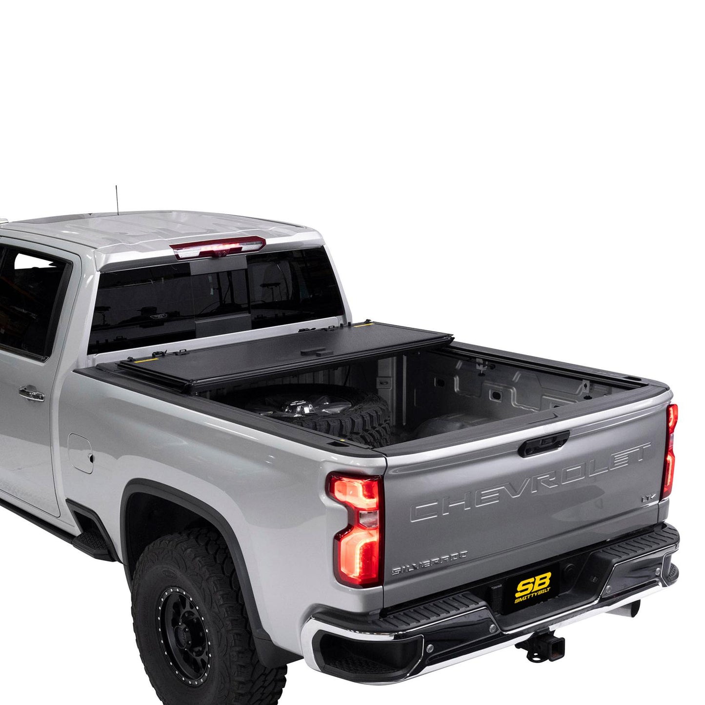 Bed Guard Folding Tonneau Cover 2020-2022 Silverado/Sierra 2500 HD Smittybilt-2