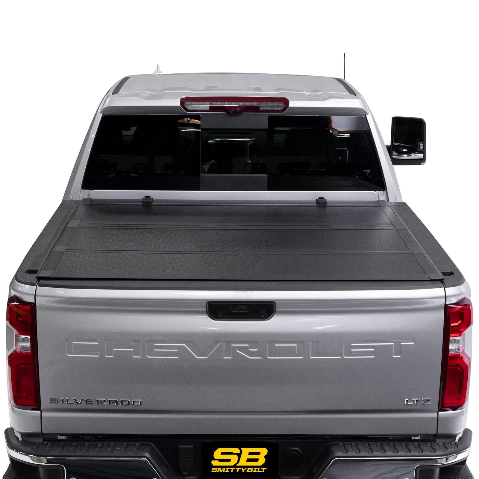 Bed Guard Folding Tonneau Cover 2020-2022 Silverado/Sierra 2500 HD Smittybilt-9