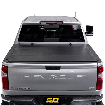 Bed Guard Folding Tonneau Cover 2020-2022 Silverado/Sierra 2500 HD Smittybilt-9