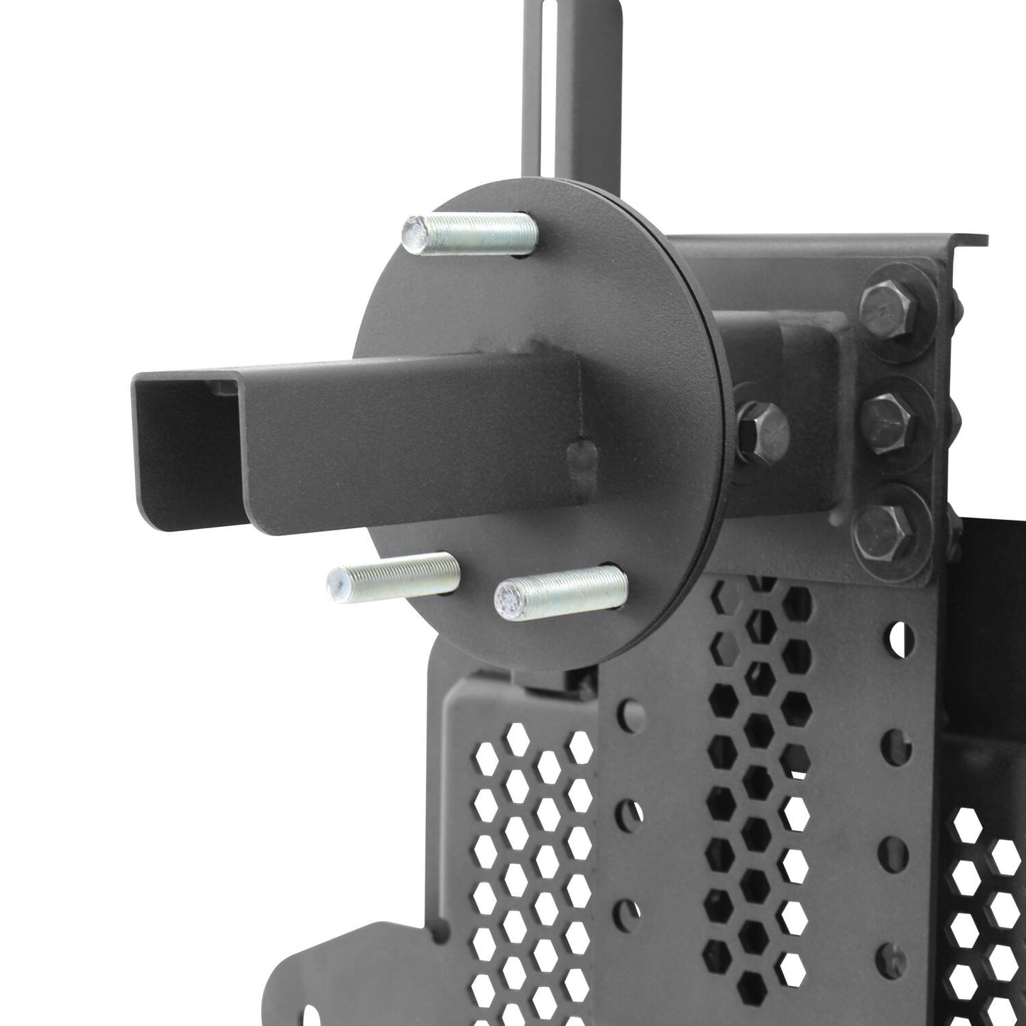 Rockline Body Mount Spare Tire Carrier Textured Black 2018-2026 Jeep Wrangler Go Rhino-1