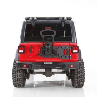 Rockline Body Mount Spare Tire Carrier Textured Black 2018-2026 Jeep Wrangler Go Rhino-4