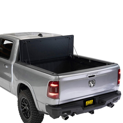 Bed Guard Folding Tonneau Cover 2017-2022 Ram 1500 Smittybilt-3