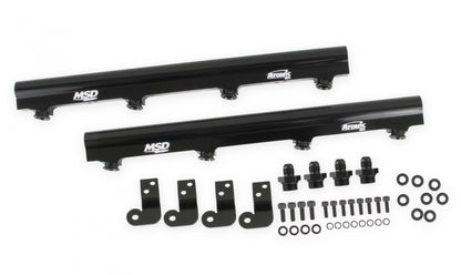 Atomic EFI Billet Fuel Rails Billet Aluminum Fuel Rails For Use On LS1/2/6 Atomic Airforce Intake Manifolds. Fits Manifold Part Numbers 2702, 27023 And 27024 MSD Ignition-1