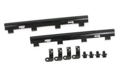 Atomic EFI Billet Fuel Rails LS7 Atomic Airforce Intake Manifolds Fits Manifold Part Numbers 2701 / 27013 / 27014 Includes (4) -6 To 3/4-16 O-Ring Adapters MSD Ignition-1