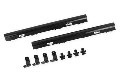 Atomic EFI Billet Fuel Rails Billet Aluminum Fuel Rails For Use On Gen-V Lt1 Atomic Airforce Intake Manifolds. Fits Manifold Part Numbers 2700, 27003 And 27004 MSD Ignition