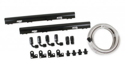 Atomic EFI Billet Fuel Rails Billet Aluminum Fuel Rail Kit For Use On Gen-V Lt1 Atomic Airforce Intake Manifolds. Fits Manifold Part Numbers 2700, 27003 And 27004 MSD Ignition-1