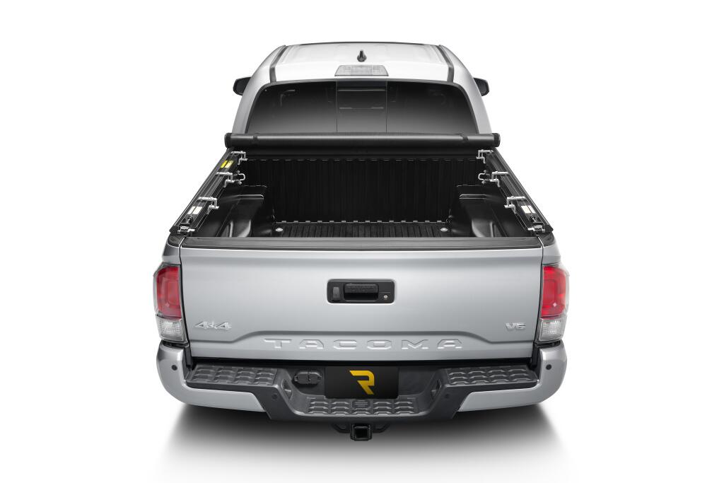 TruXport Tonneau Cover Black 2014-2021 Toyota Tundra 5 Foot 6 Inch Bed with Deck Rail System with or without Trail Special Edition Storage Boxes Truxedo-12