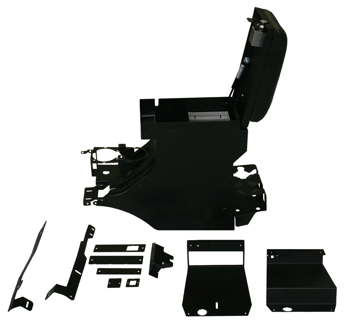 Series II Center Console - 11-18 Wrangler JK Rear Half Black Products Tuffy Security-7
