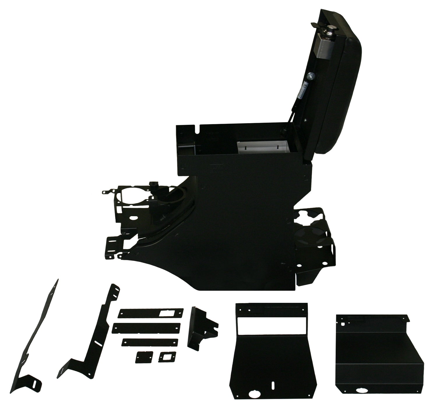 Series II Center Console - 11-18 Wrangler JK Rear Half Black Products Tuffy Security-7