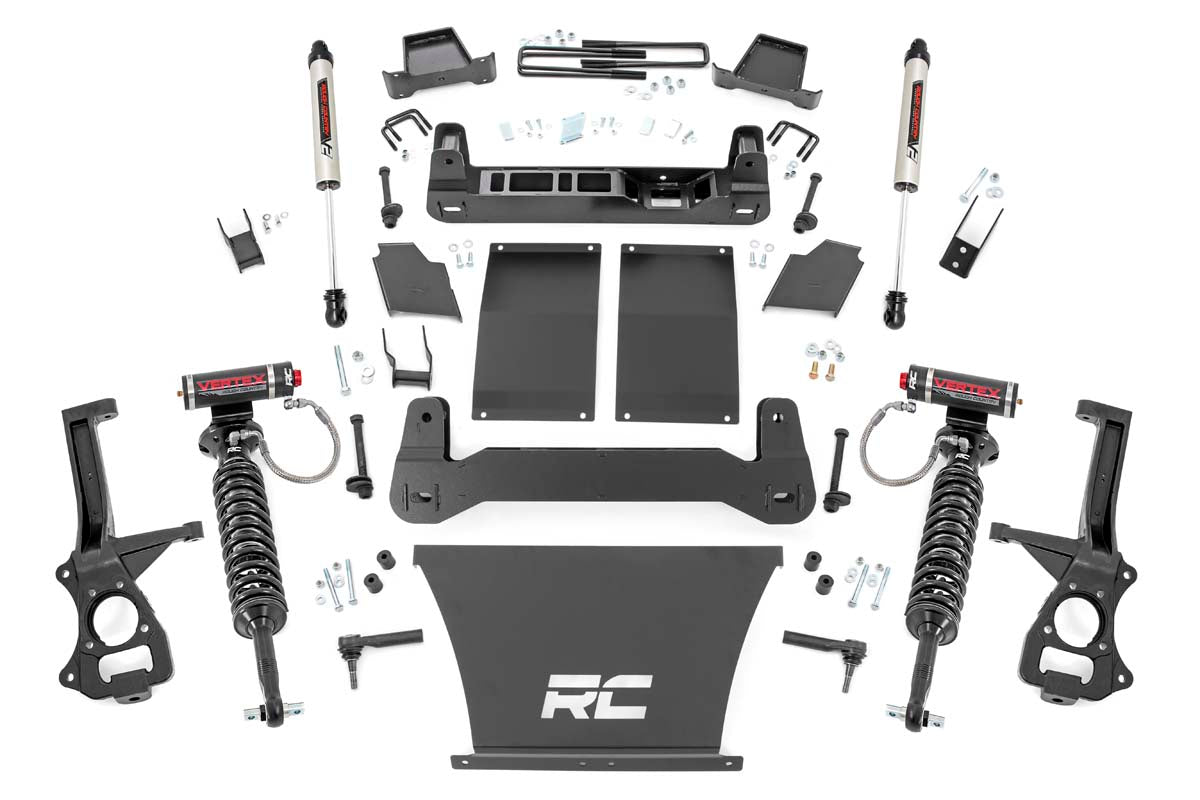 4 Inch Suspension Lift Kit Vertex 19-20 Silverado/Sierra 1500 Trailboss/AT4 4WD Rough Country-4